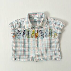 Cherokee Baby Plaid Surf Shirt